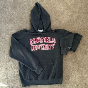 Fairfield University Stags NCAA College Champion Gray Hoodie Sweatshirt